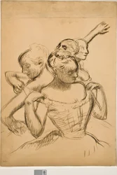 Groep van vier dansers, ca. 1902